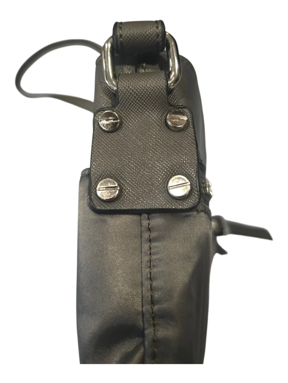 Simply Noelle Compact Gray Crossbody Bag Everyday Style Nylon Body - Picture 11 of 12